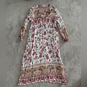 Floral Long Sleeve Maxi Dress